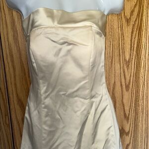 After Six Cream Satin Gown size 4